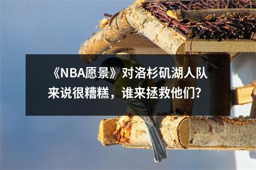 《NBA愿景》对洛杉矶湖人队来说很糟糕，谁来拯救他们？
