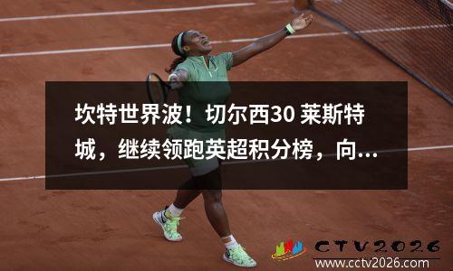 坎特世界波！切尔西30 莱斯特城，继续领跑英超积分榜，向冠军进发