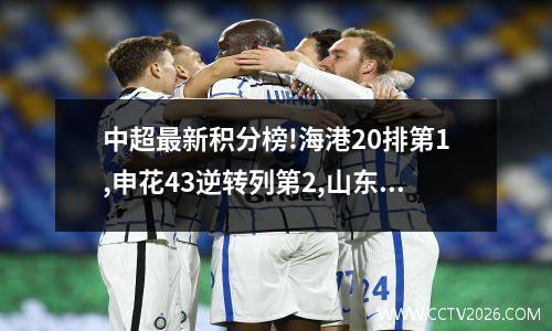 中超最新积分榜!海港20排第1,申花43逆转列第2,山东01西海岸