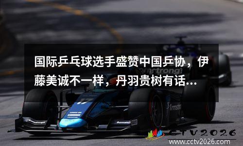 国际乒乓球选手盛赞中国乒协，伊藤美诚不一样，丹羽贵树有话要说