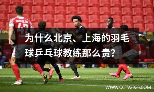 为什么北京、上海的羽毛球乒乓球教练那么贵？
