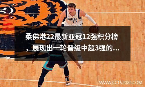 柔佛港22最新亚冠12强积分榜，展现出一轮晋级中超3强的前景