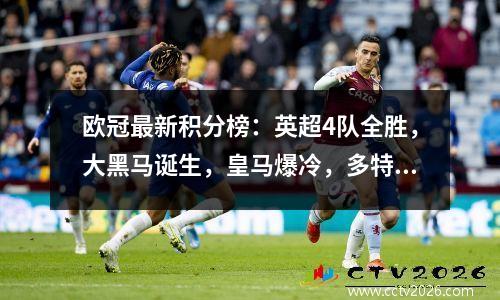 欧冠最新积分榜：英超4队全胜，大黑马诞生，皇马爆冷，多特榜首