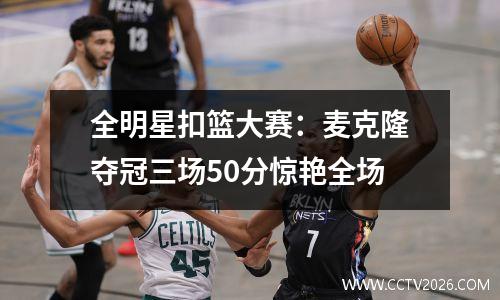全明星扣篮大赛：麦克隆夺冠三场50分惊艳全场