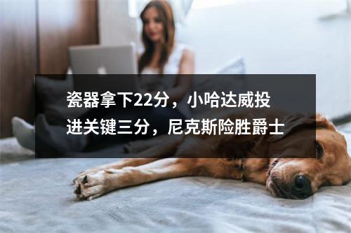 瓷器拿下22分，小哈达威投进关键三分，尼克斯险胜爵士