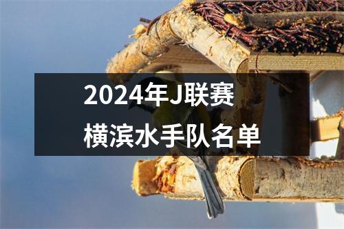 2024年J联赛横滨水手队名单