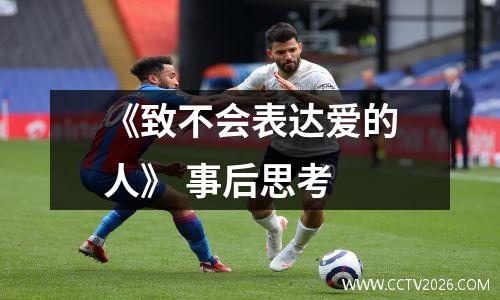 《致不会表达爱的人》 事后思考