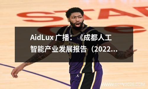 AidLux 广播：《成都人工智能产业发展报告（2022）》 已发布