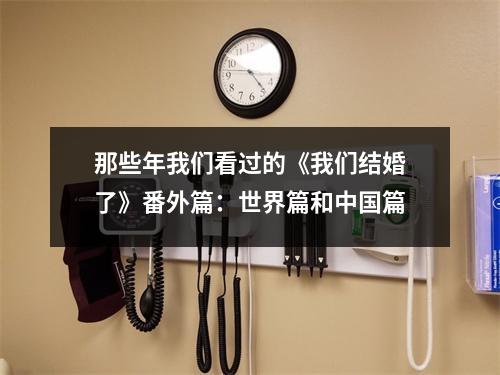那些年我们看过的《我们结婚了》番外篇：世界篇和中国篇