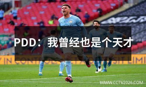 PDD：我曾经也是个天才