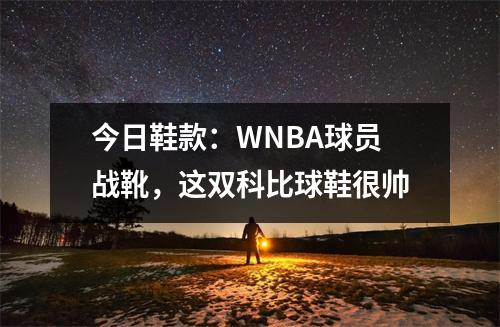 今日鞋款：WNBA球员战靴，这双科比球鞋很帅