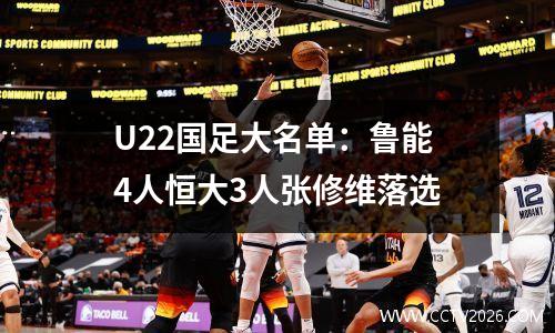 U22国足大名单：鲁能4人恒大3人张修维落选