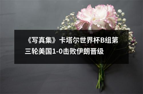 《写真集》卡塔尔世界杯B组第三轮美国1-0击败伊朗晋级