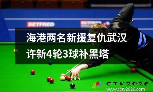 海港两名新援复仇武汉许新4轮3球补黑塔