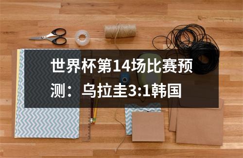 世界杯第14场比赛预测：乌拉圭3:1韩国