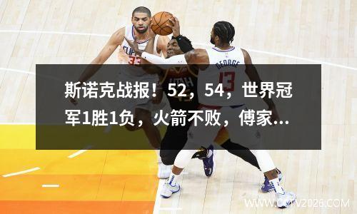斯诺克战报！52，54，世界冠军1胜1负，火箭不败，傅家俊轰147