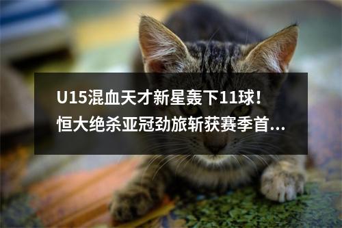 U15混血天才新星轰下11球！恒大绝杀亚冠劲旅斩获赛季首冠!