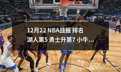 12月22 NBA战报 排名 湖人第5 勇士升第7 小牛胜快船 太阳跌出附加赛