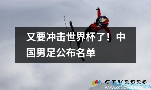 又要冲击世界杯了！中国男足公布名单