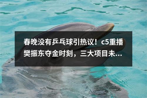 春晚没有乒乓球引热议！c5重播樊振东夺金时刻，三大项目未露面