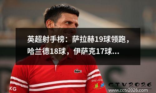 英超射手榜：萨拉赫19球领跑，哈兰德18球，伊萨克17球！