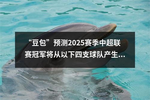 “豆包”预测2025赛季中超联赛冠军将从以下四支球队产生