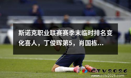 斯诺克职业联赛赛季末临时排名变化喜人，丁俊晖第5，肖国栋第9