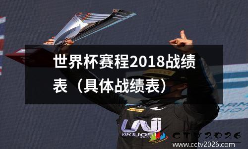 世界杯赛程2018战绩表（具体战绩表）