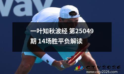 一叶知秋波经 第25049期 14场胜平负解读