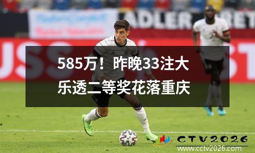 585万！昨晚33注大乐透二等奖花落重庆