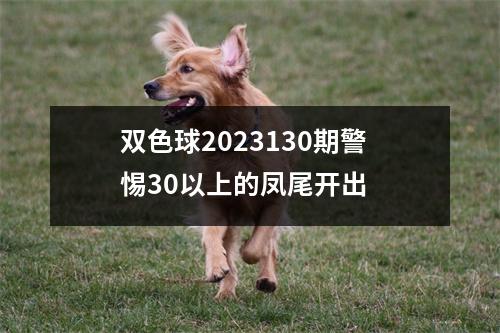 双色球2023130期警惕30以上的凤尾开出