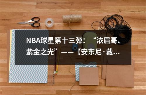NBA球星第十三弹：“浓眉哥、紫金之光”——【安东尼·戴维斯】