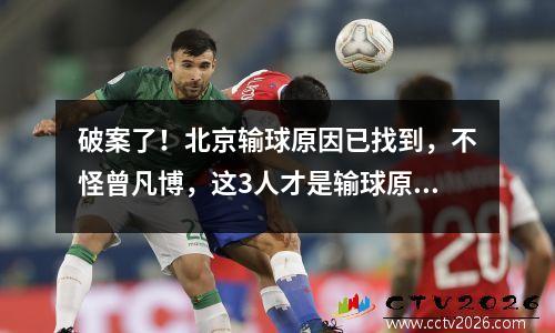 破案了！北京输球原因已找到，不怪曾凡博，这3人才是输球原因