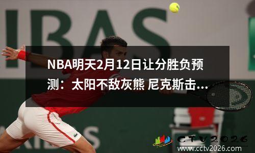 NBA明天2月12日让分胜负预测：太阳不敌灰熊 尼克斯击败步行者