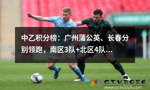 中乙积分榜：广州蒲公英、长春分别领跑，南区3队+北区4队不败