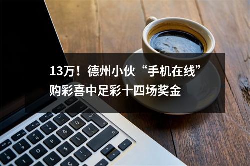 13万！德州小伙“手机在线”购彩喜中足彩十四场奖金