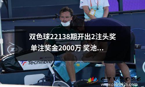 双色球22138期开出2注头奖 单注奖金2000万 奖池17.4亿