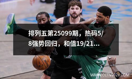 排列五第25099期，热码5/8强势回归，和值19/21精准锁定