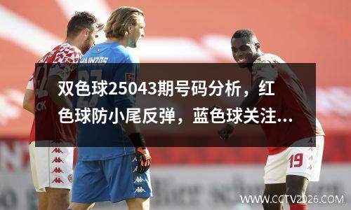 双色球25043期号码分析，红色球防小尾反弹，蓝色球关注2路号码
