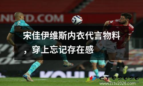 宋佳伊维斯内衣代言物料，穿上忘记存在感