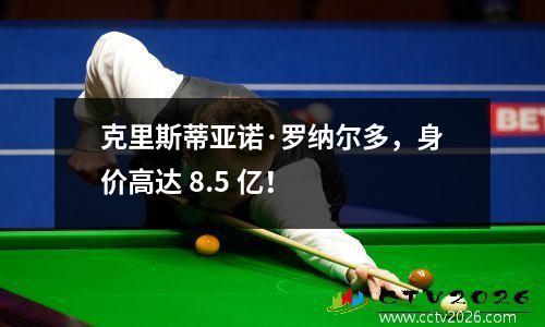 克里斯蒂亚诺·罗纳尔多，身价高达 8.5 亿！