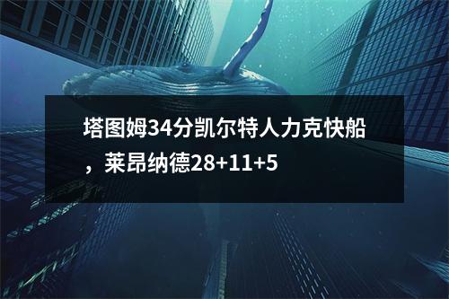 塔图姆34分凯尔特人力克快船，莱昂纳德28+11+5