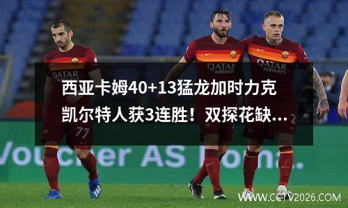 西亚卡姆40+13猛龙加时力克凯尔特人获3连胜！双探花缺阵