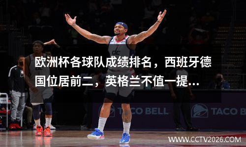 欧洲杯各球队成绩排名，西班牙德国位居前二，英格兰不值一提