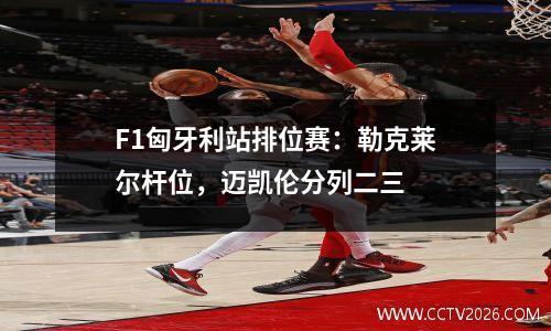 F1匈牙利站排位赛：勒克莱尔杆位，迈凯伦分列二三