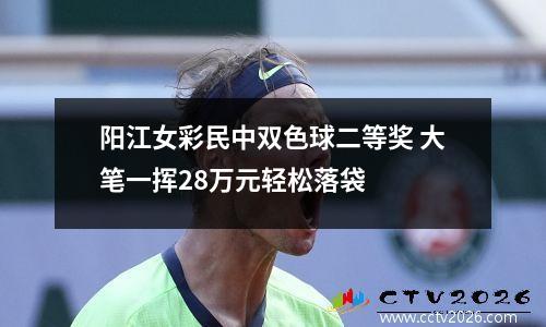 阳江女彩民中双色球二等奖 大笔一挥28万元轻松落袋