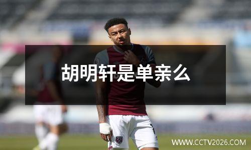 胡明轩是单亲么