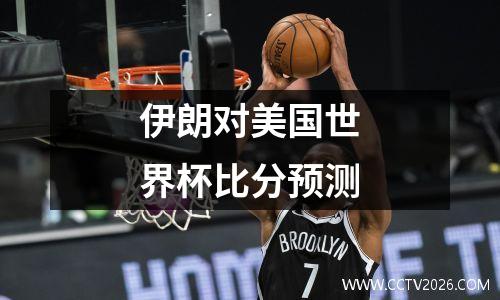 伊朗对美国世界杯比分预测