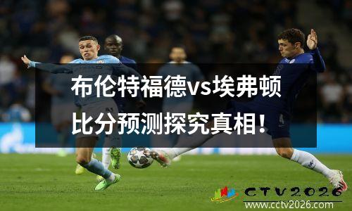 布伦特福德vs埃弗顿比分预测探究真相！