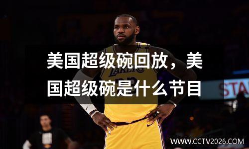 美国超级碗回放，美国超级碗是什么节目